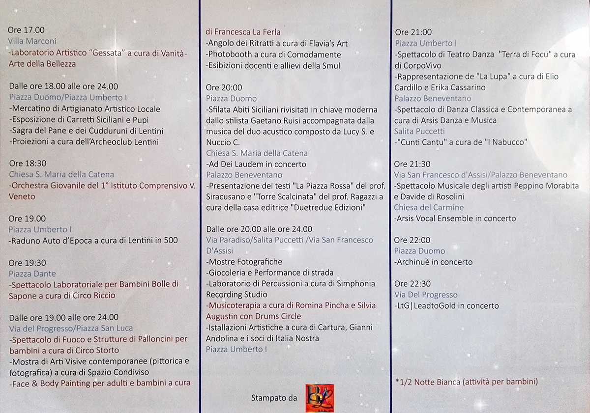 Programma Notte Bianca